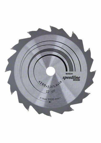 Bosch Kreissägeblatt SE WO H 160x16-12