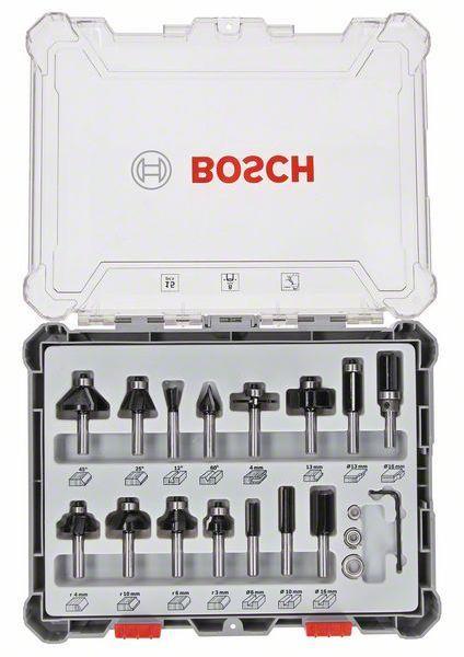 Bosch Mixed Fräser-Set 15teilig 8mm Schaft
