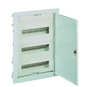Legrand Unterputzverteiler Ekinoxe, mit Metalltür, Signalweiß, IP30, 36+6 Module