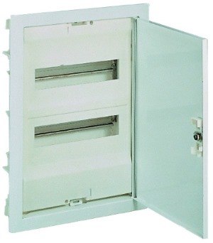Legrand Unterputzverteiler Ekinoxe, mit Metalltür, Signalweiß, IP30, 48+8 Module