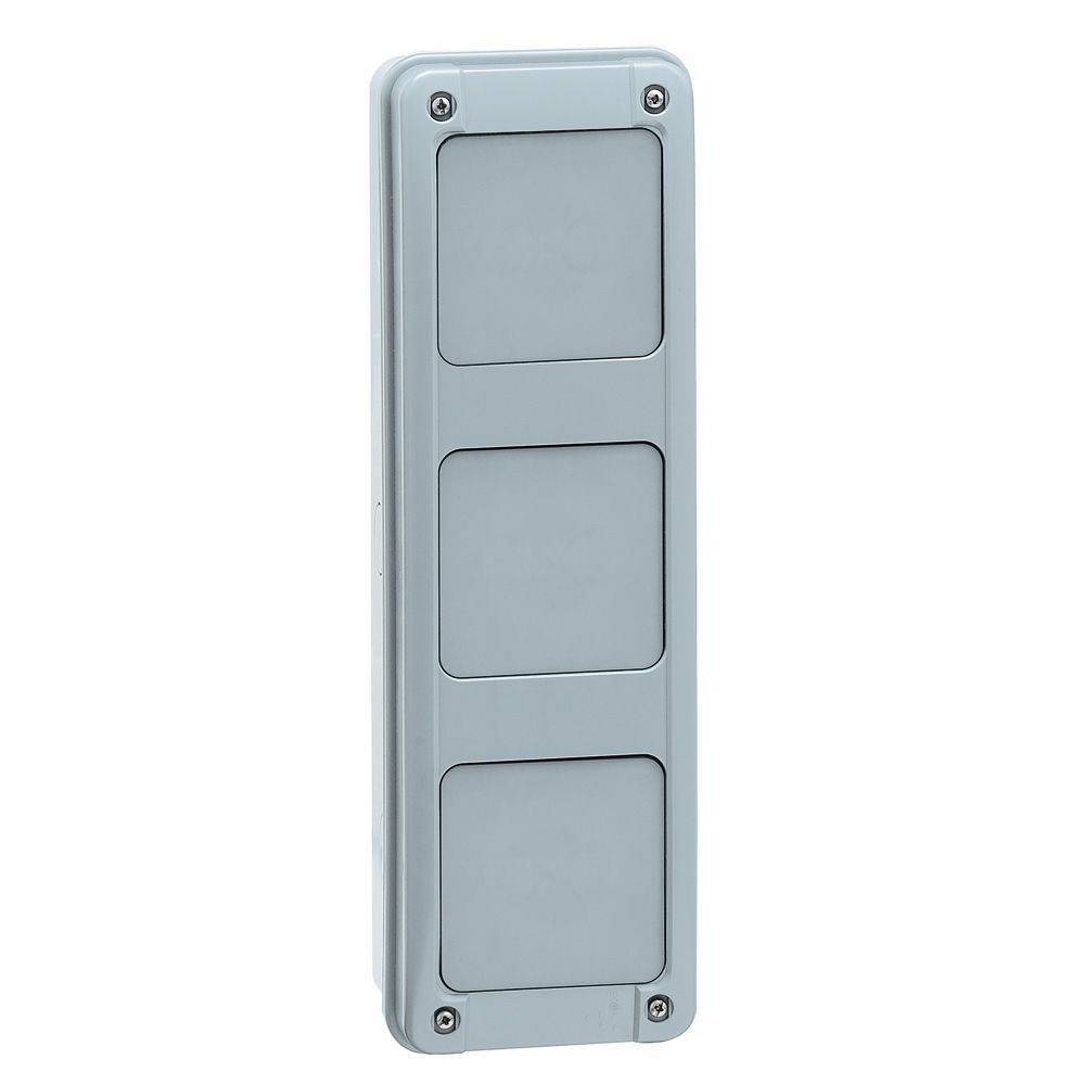 Legrand Anbaumodul Multibox, 2-reihig,anreihbar an 2-reihige Plexo³ Feuchtraumve
