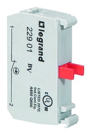 Legrand Schaltkontakt, 1 Öffner,230VAC,6A, Einbau in Sicherheitskästen Best.0380