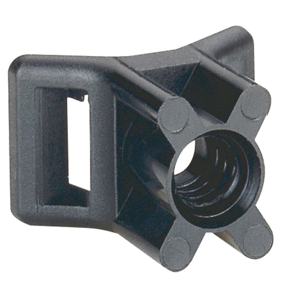 Schraubsockel für Schrauben D=5 mm/Bolzen D=6,35 und 7mm,f.Kabelbinder bis B=9mm