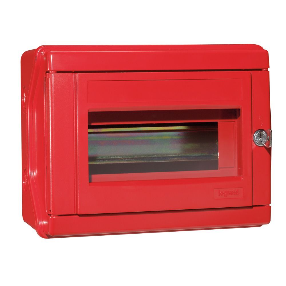 Legrand Sicherheitskasten IP55- IK07, für 8 Module 17,5mm, mit Hutprofilschiene