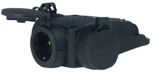 Legrand Kupplung SCHUKO 3-fach Gummi