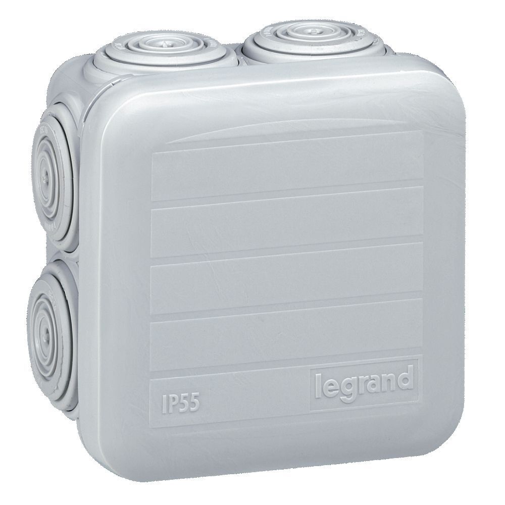 Legrand Abzweigdose Plexo,  65 x 65 x 40 mm (H x B x T), IP 55 , 7 Membran-Einfü