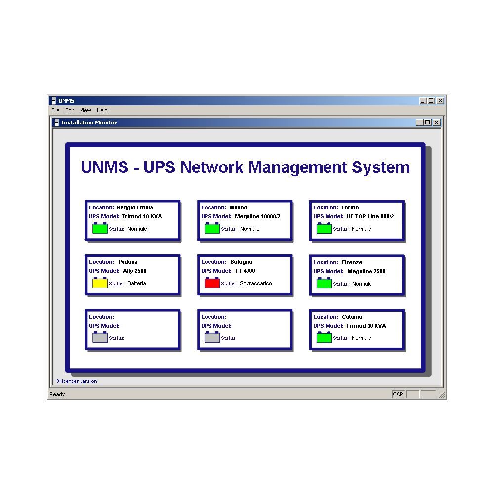 UNMS (50 Lizenzen), Netzwerkmanagment Software zur Überw. Von USV Anlagen