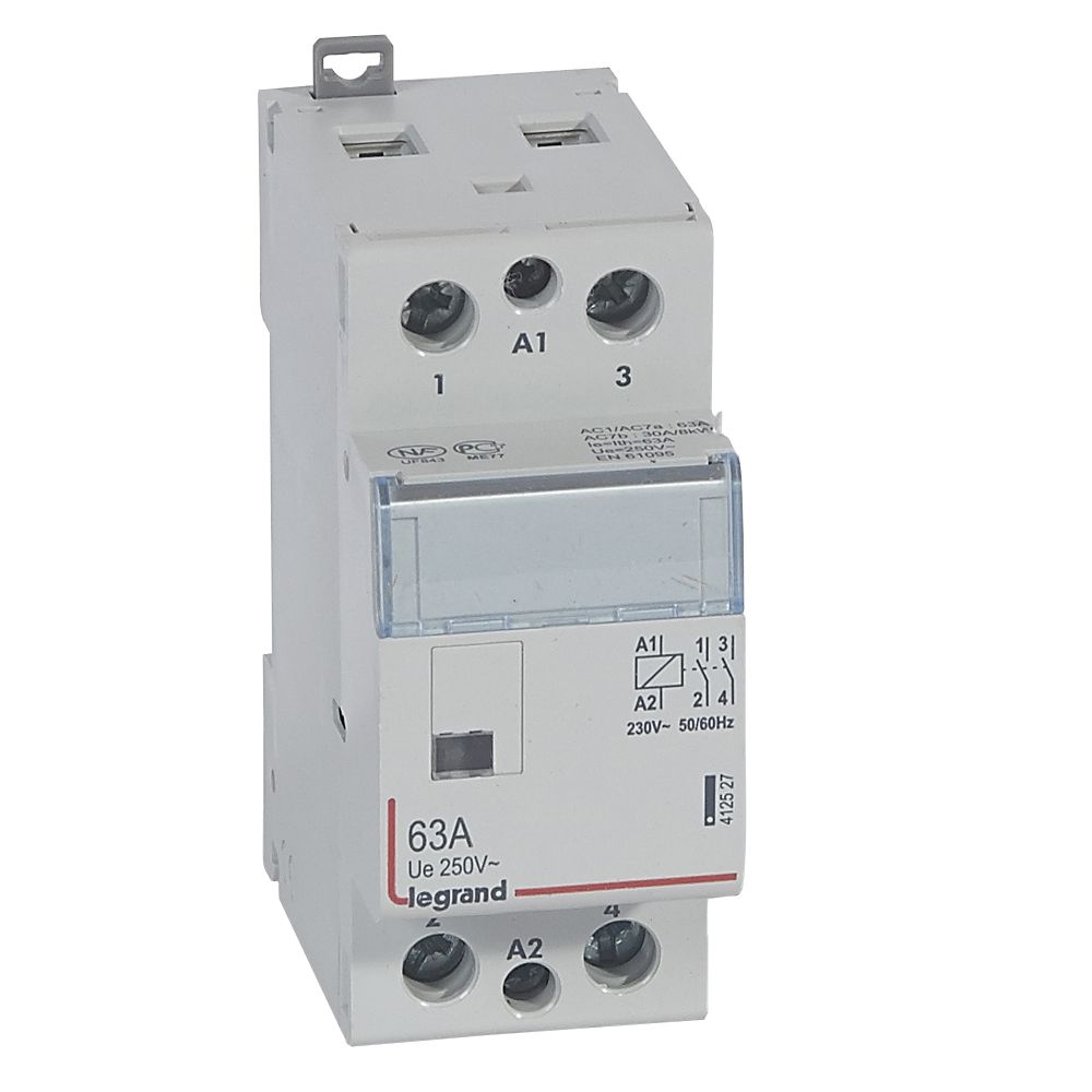 Legrand CX3 Schütz 230V 63A, 2 Schliesser, ohne Handschalter