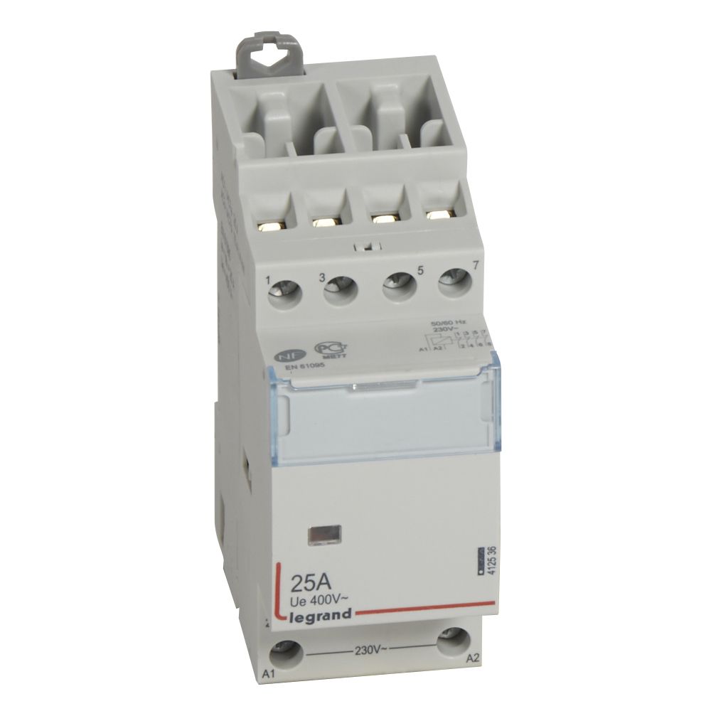 Legrand CX3 Schütz 230V 25A, 4 Öffner, ohne Handschalter