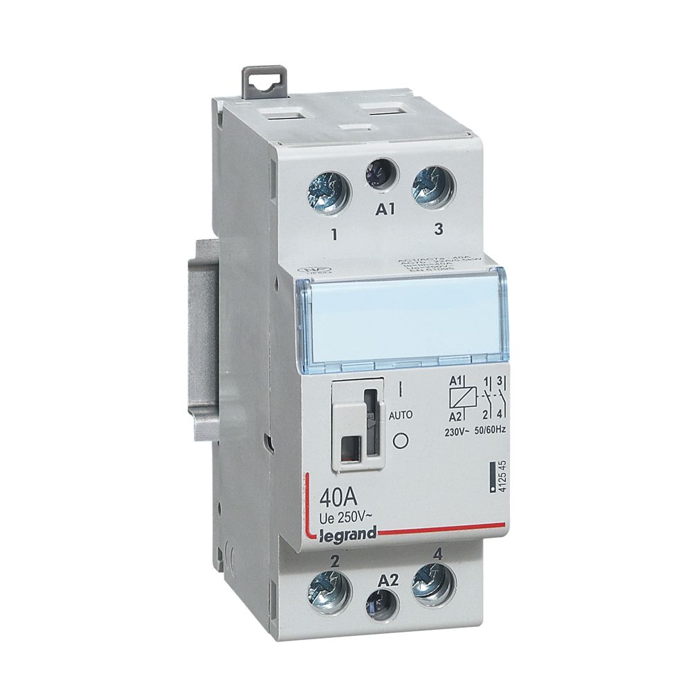 Legrand CX3 Schütz 230V 40A, 2 Schliesser, mit Handschalter