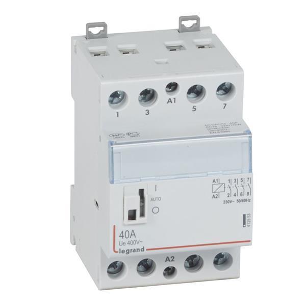 Legrand CX3 Schütz 230V 40A, 4 Schliesser, mit Handschalter