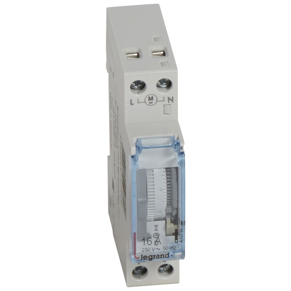 Legrand MicroRex T11, analoge Tageszeitschaltuhr ohne Gangreserve, 230V 50Hz, 1K