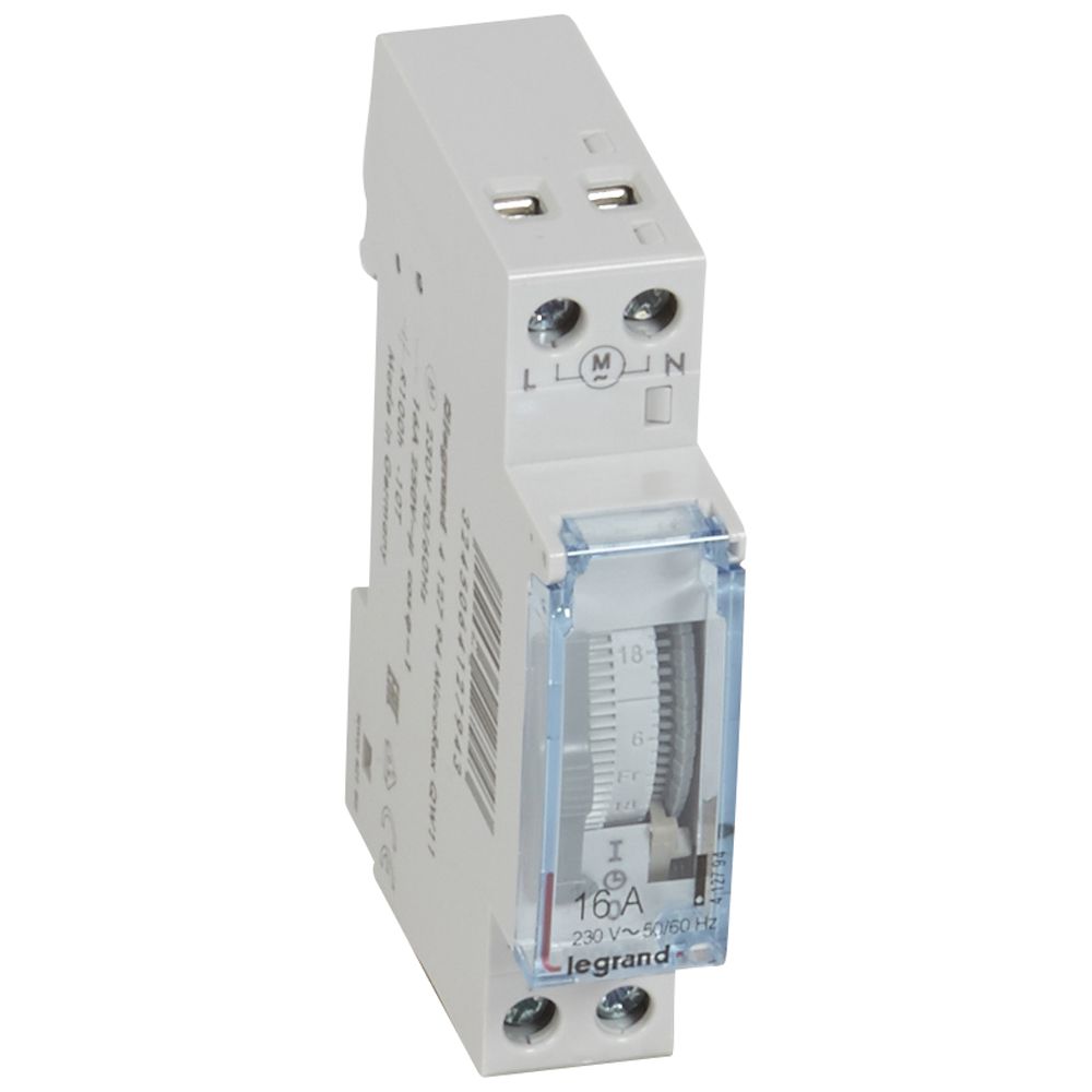 Legrand MicroRex QW11,analoge Wochenzeitschaltuhr mit Gangreserve,230V50/60Hz,1K