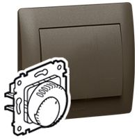 Legrand Einsatz Raumthermostat Standard Galea Farbe: Dark Bronze
