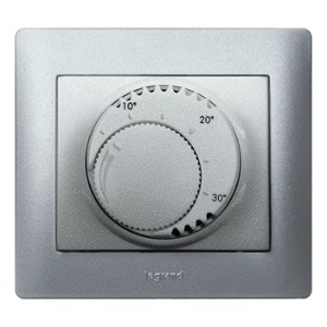 Legrand Einsatz Raumthermostat Standard Galea Farbe: Soft Aluminium