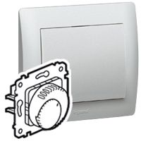 Legrand Einsatz Raumthermostat Komfort für Galea Farbe: Soft Aluminium