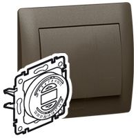 Legrand Einsatz Rollladenuhr 3-Leiter Galea dark bronze