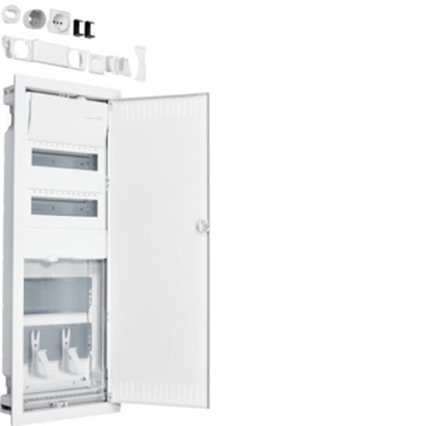 Hager Hybrid,volta,UP,24PLE,2MPL,Stahlblechtür