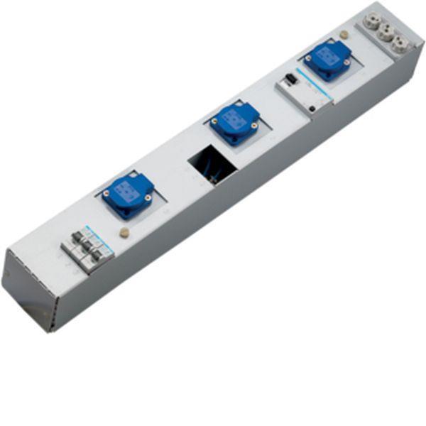 Hager SteckdLeiste,KVS,3xSchuko16A,3xZählerpl.