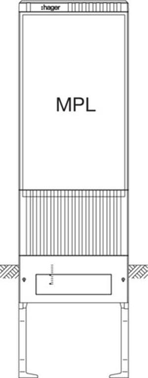 Hager VTS,BR205,+MP,2010x583x277mm