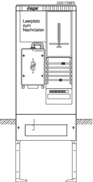 Hager ZAS,universN,175,1ZP,3HZ,5P,1LP,HAK