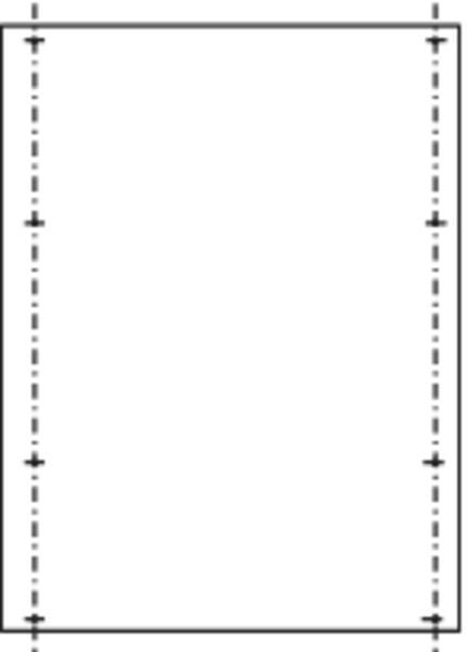 Hager Montagepl. für ZAL207, PVC 1000x756x6mm