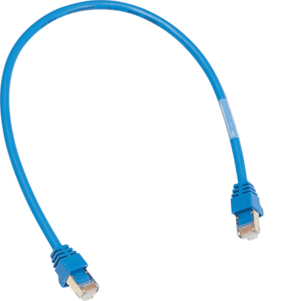Hager Patch-Leitung RJ45 für WAN,blau,1m