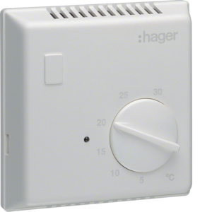 Hager Raumthermostat,Bimetall,m.Schließer+LED