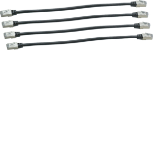 Hager Patchkabelset Kat.6, RJ45, 4 St. a 300mm