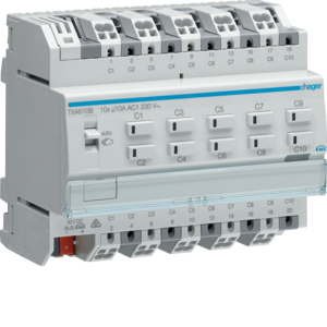 Hager Schalt-/Jal.aktor 10/5fach KNX easy,10A