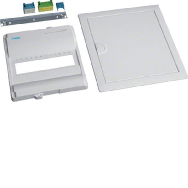 Hager Ausbaupaket,Volta,1x12PLE,m.Rahmen+Tür