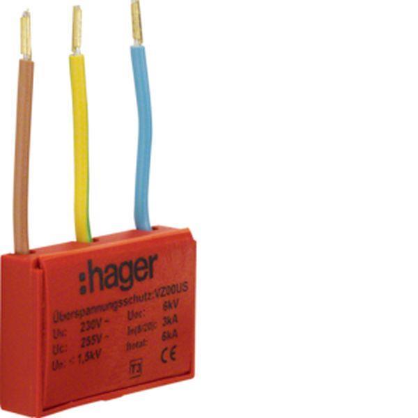 Hager Überspannungsschutz-Modul,universal,Typ3