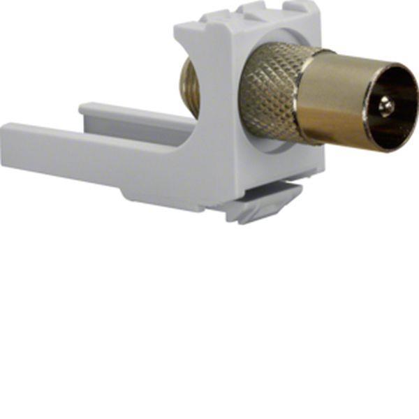 Hager KOAX Modul (E-Dat),universal,IEC-Stecker