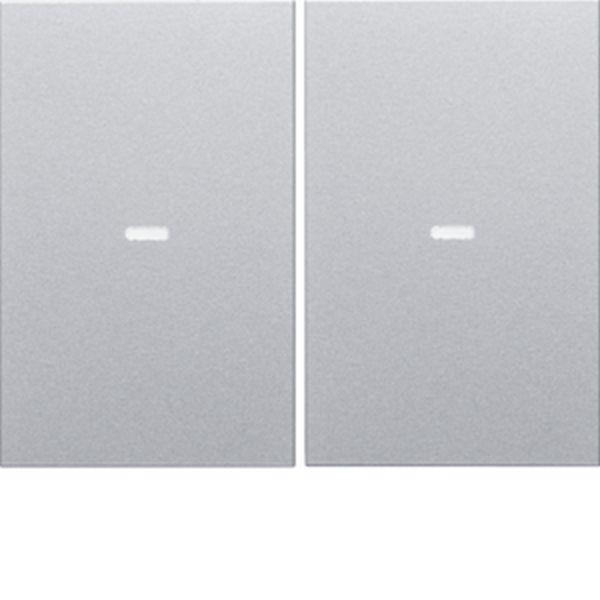 Berker Abdeckung 2f. Tastsen.-Modul K.x Alu