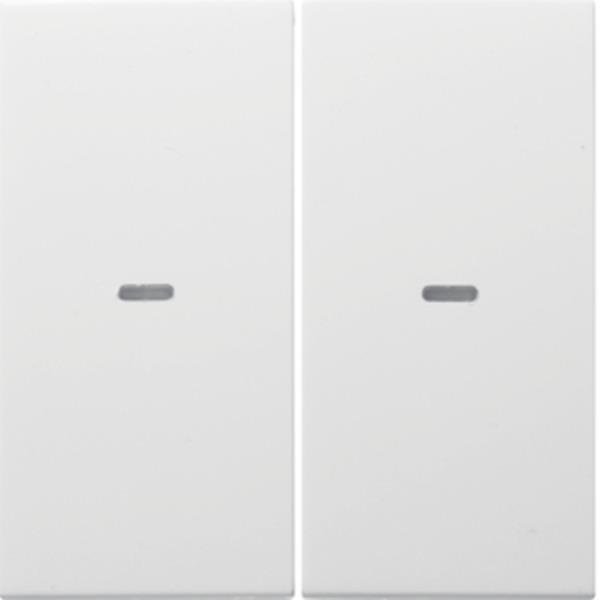 Berker Abdeckung 2f. Tastsen.-Modul S/B pw