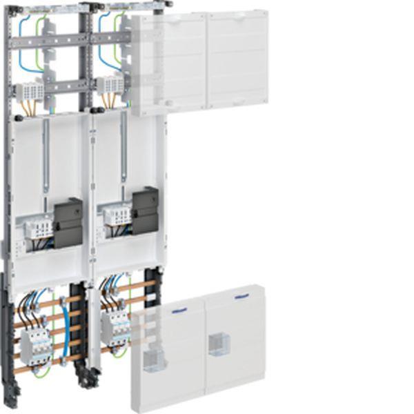 Hager KF,universZ,2ZP,3-Pkt.,H=1050mm,2-feld. Hager KF,universZ,2ZP,3-Pkt.,H=1050mm,2-feld.