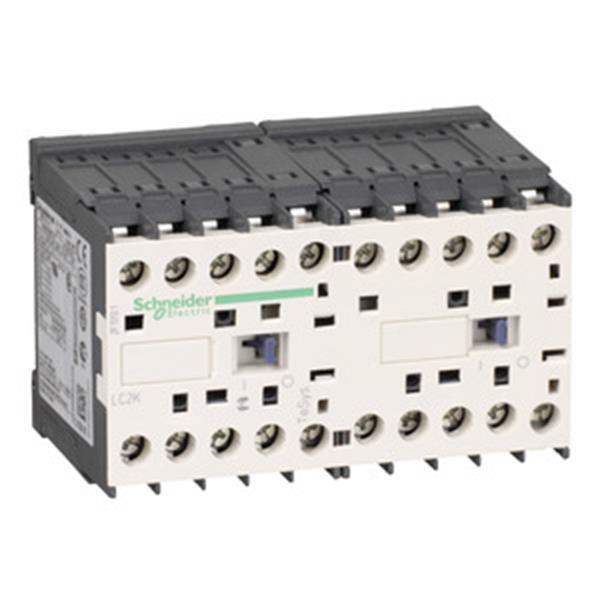 Schneider Wendeschützkombination, 3p+1S, 4kW/400V/AC3, 9A, Spule 24V 50/60Hz