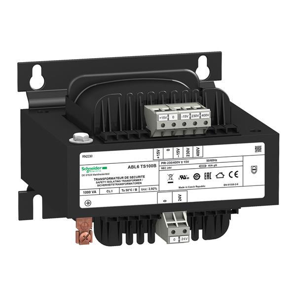 Sicherheits-/Trenntransformator, Modicon ABL6, Eingang 230/400V AC, Ausgang 24V