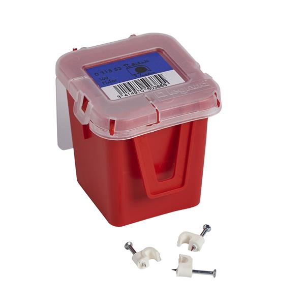 Legrand Nagelschelle Kabel 4mm Weiss