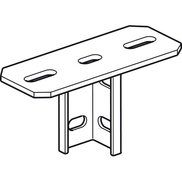 Legrand Kopfplatte U60, Tauchfeuerverzinkt