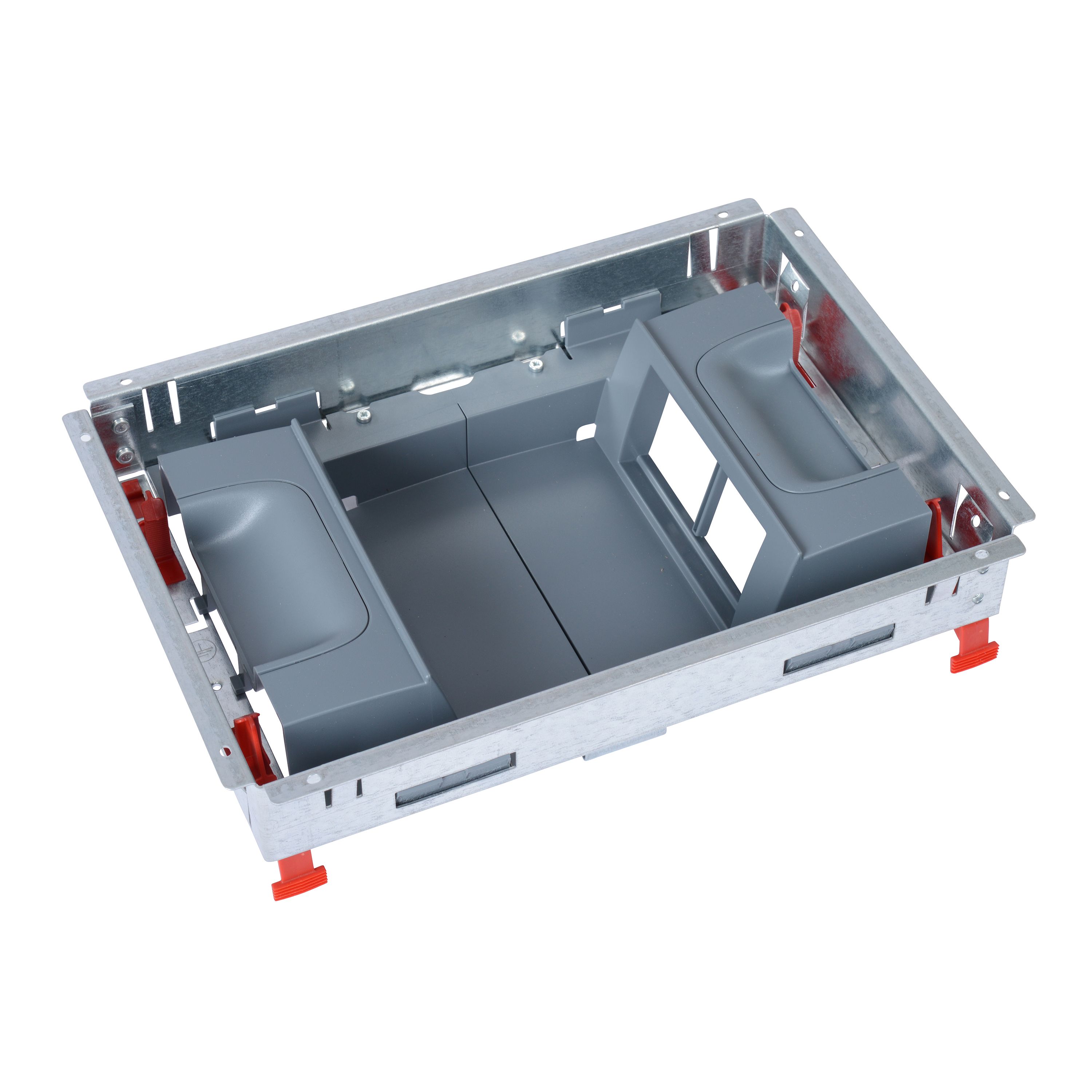 Legrand Gerätebox mit Teppichrand 8 Module vertikal
