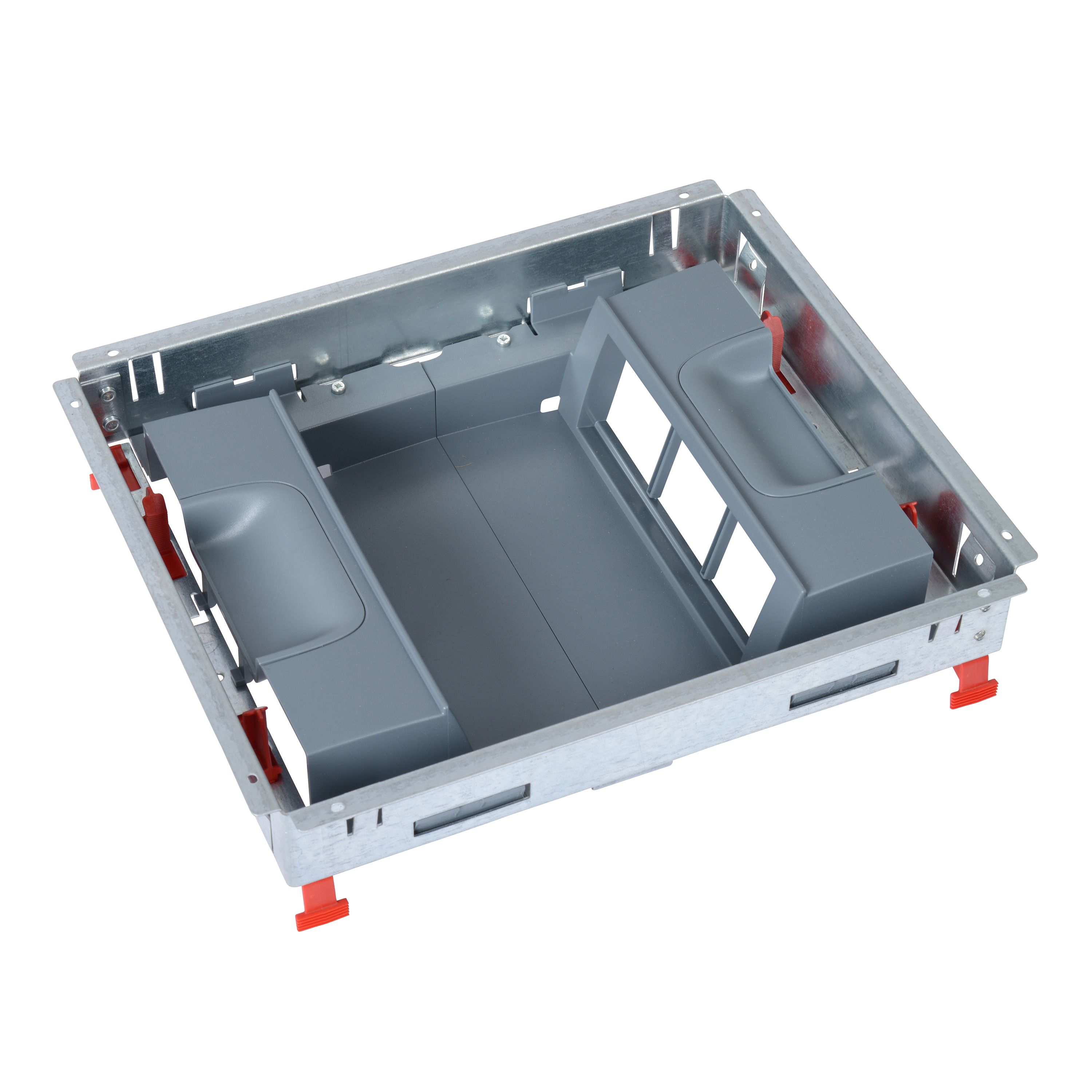Legrand Gerätebox mit Teppichrand 12 Module vertikal