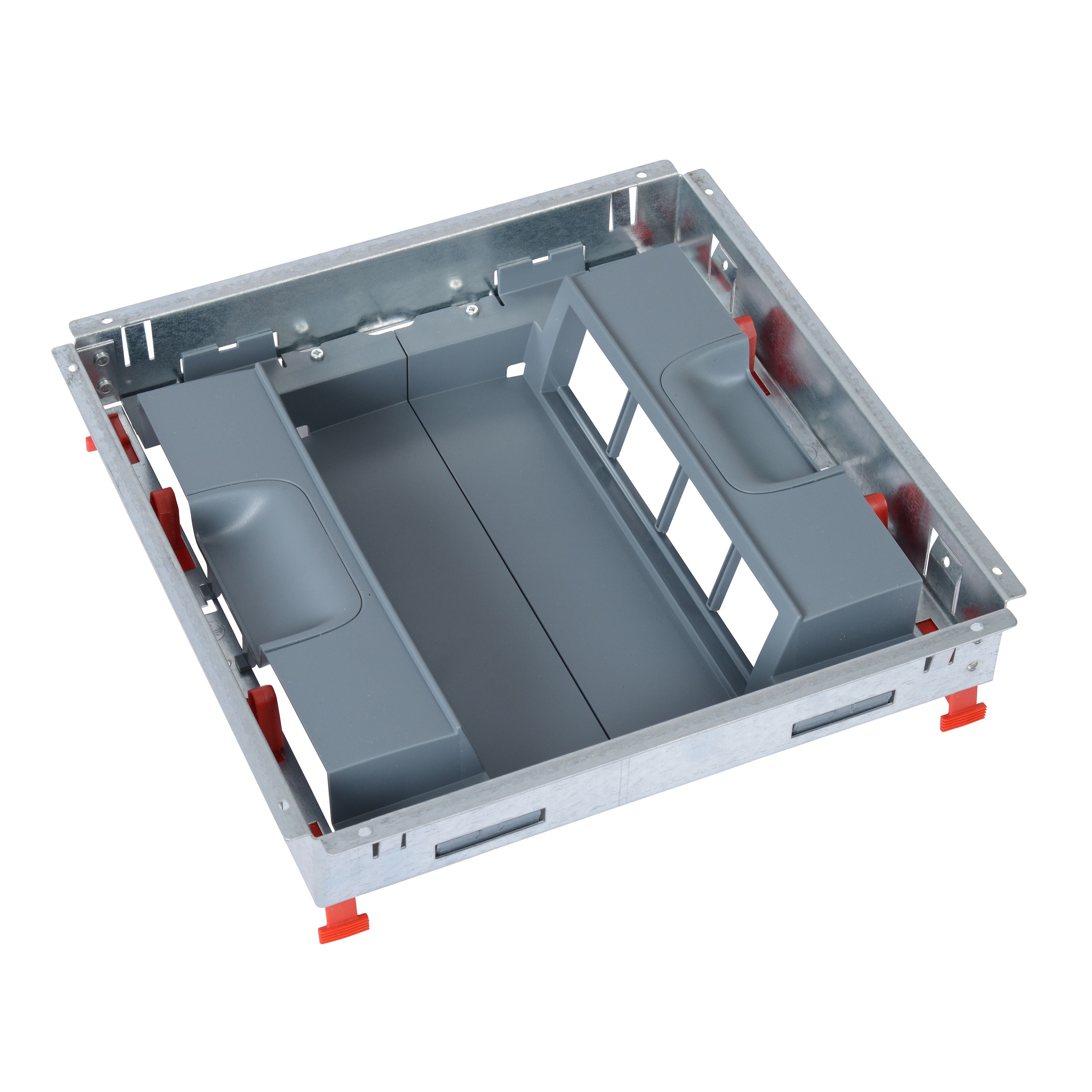 Legrand Gerätebox mit Teppichrand 16 Module vertikal