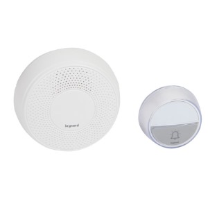 Legrand Funk Gong Set Komfort mit Gong mit Klingeltaster, 15 Melodien Farbe: Ult