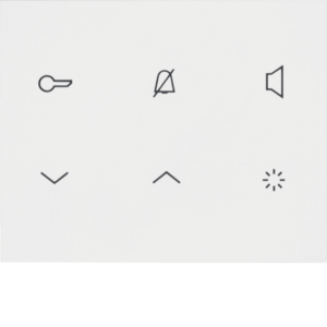 Elcom Innenstat. Audio 2D polarweiß glä. TOUC