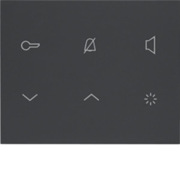 Elcom Innenstat. Audio 2D anthrazit matt TOUCH