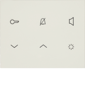 Elcom Innenstat. Audio 2D weiß glänzend TOUCH