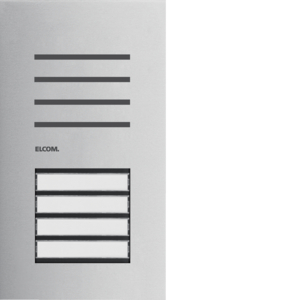 Elcom Türstation Audio 4/1 2Draht Edelstahl matt ONE für Türsprechanlagen