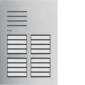 Elcom Türstation Audio 16/2 2D Edelstahl ONE