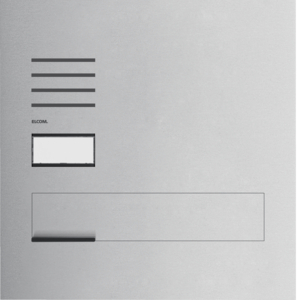 Elcom Briefk.front-M. Audio 1/1 2D Edelst. ONE